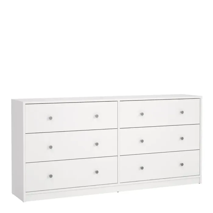 May 6-Drawer Chest (3+3) – White