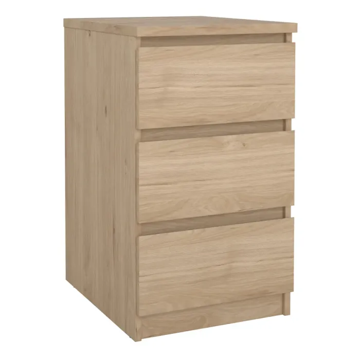 Naia Bedside 3-Drawer – Jackson Hickory Oak