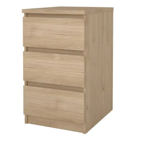 Naia Bedside 3-Drawer – Jackson Hickory Oak