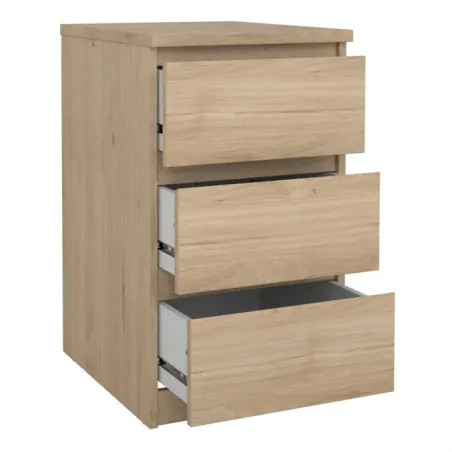 Naia Bedside 3-Drawer – Jackson Hickory Oak