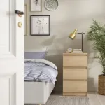 Naia Bedside 3-Drawer – Jackson Hickory Oak