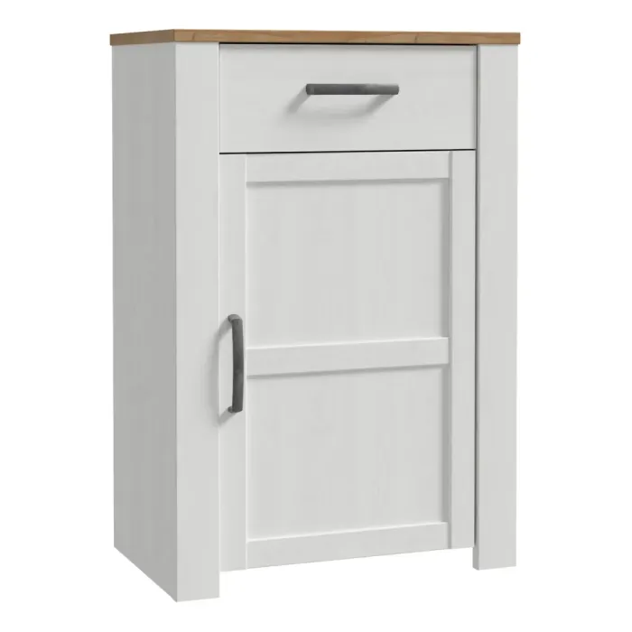 Shoe cabinet Bohol 1-Door, 1-Drawer Shoe Cabinet – Riviera Oak & White