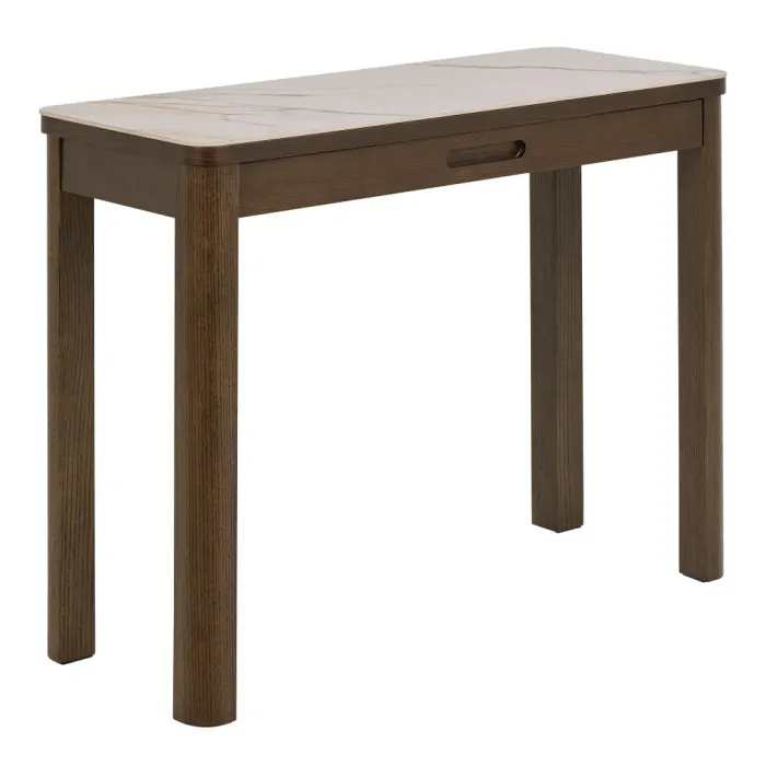 Southampton Console Table 1-Drawer – Cream Ceramic