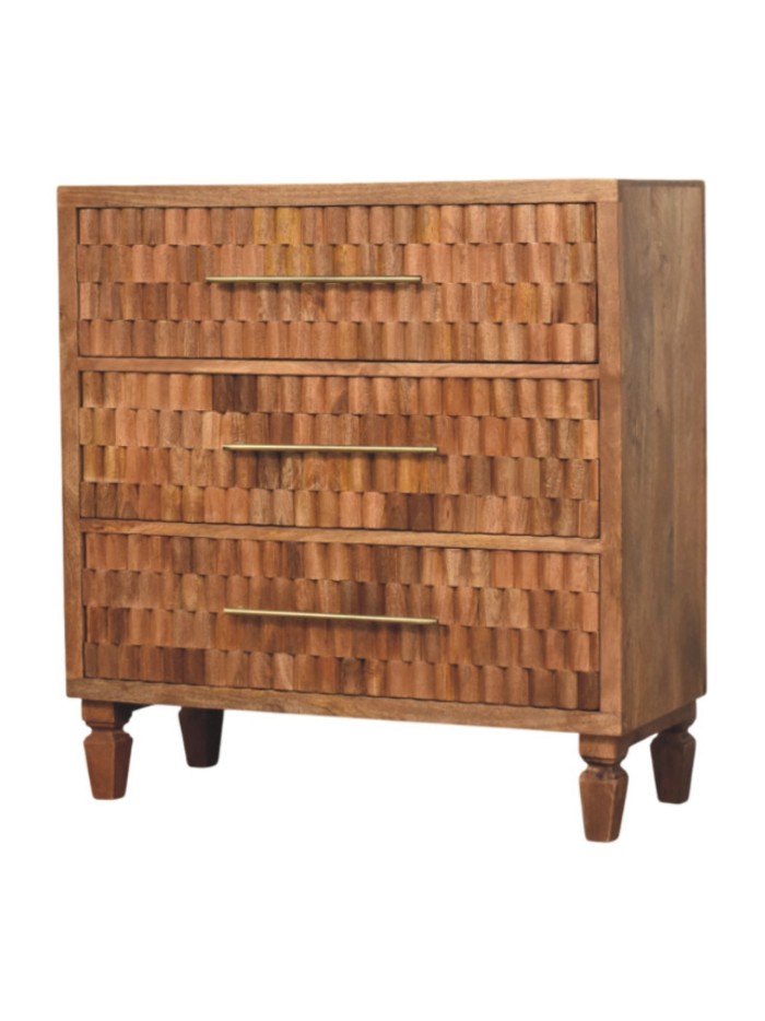 Berry Head Carved Storage Piece