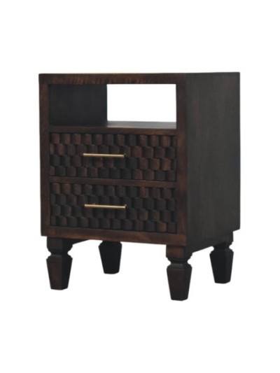 Blackpool Sands Carved Side Table | MODA Britain