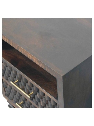 Blackpool Sands Carved Side Table | MODA Britain