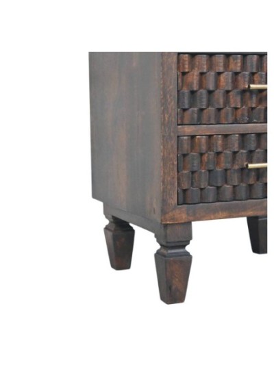 Blackpool Sands Carved Side Table | MODA Britain