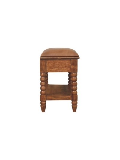 Riviera Leather Bench | MODA Britain