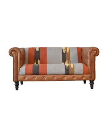 Durrie & Leather Chesterfield Sofa | MODA BRITAIN | Handmade Sofas