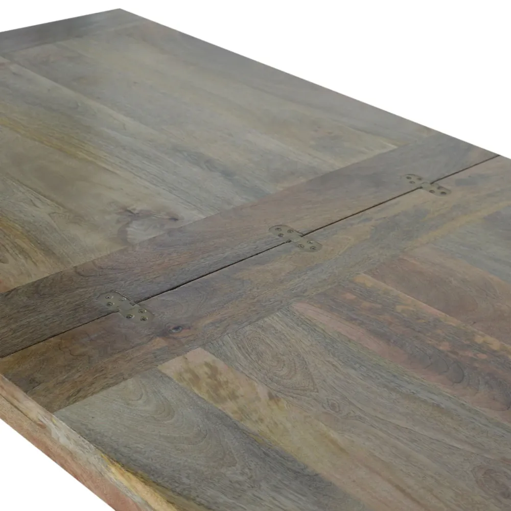 Solid Mango Wood Butterfly-Extendable Dining Table