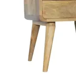 Curved Oak Lamp Table | MODA Britain