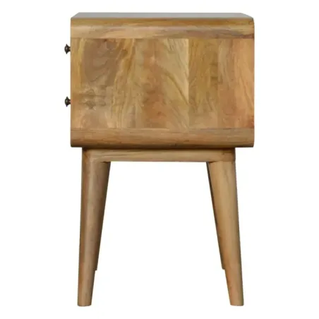 Curved Oak Lamp Table | MODA Britain