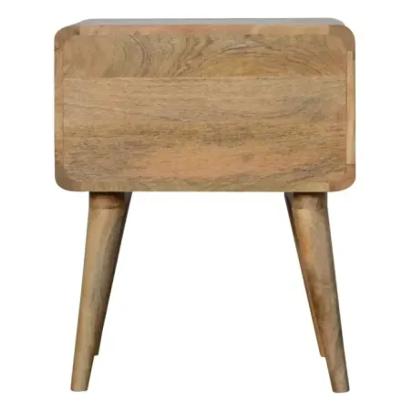 Curved Oak Lamp Table | MODA Britain