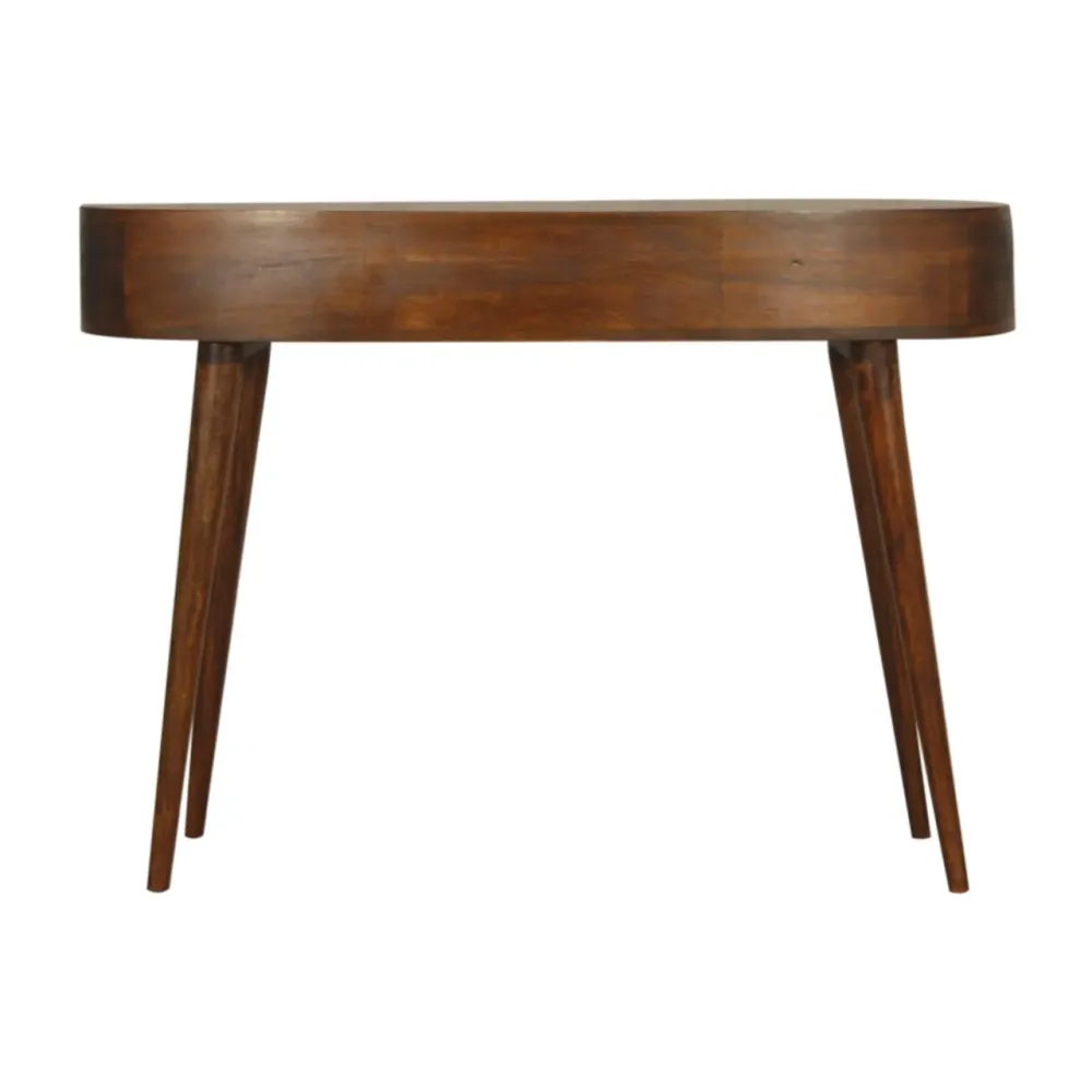 Chestnut Mango Wood Wave Writing Desk