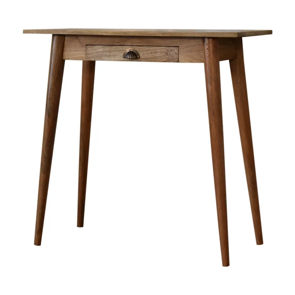 Mini Nordic-Style Mango Wood Writing Desk