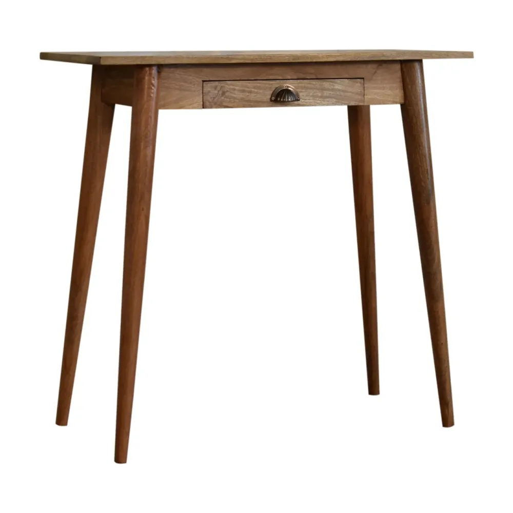 Mini Nordic-Style Mango Wood Writing Desk