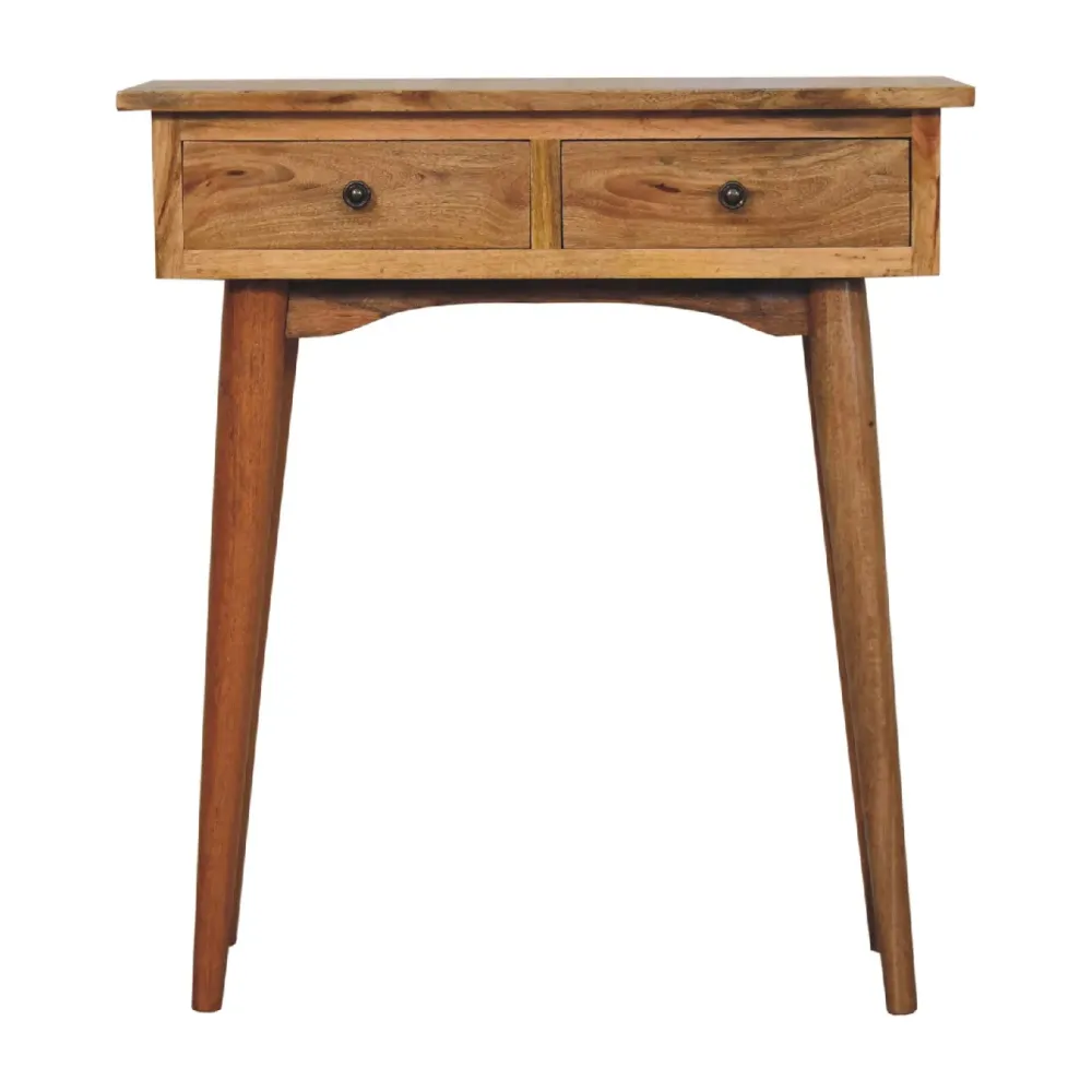Mini Oak Console Table