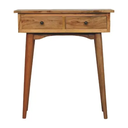 Mini Oak Console Table