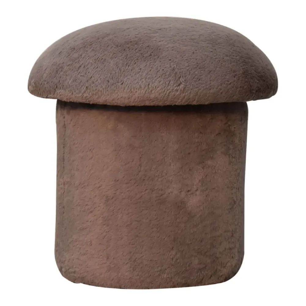 Mocha Upholstered Footstool