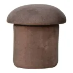 Mocha Upholstered Footstool