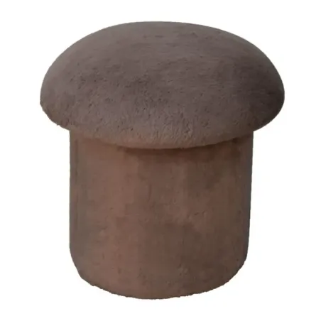 Mocha Upholstered Footstool | MODA Britain