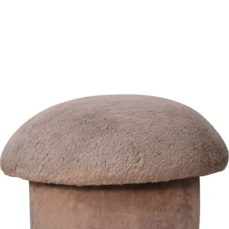 Mocha Upholstered Footstool | MODA Britain