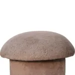 Mocha Upholstered Footstool | MODA Britain