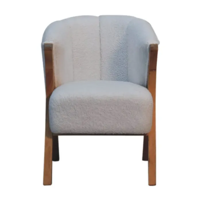 Port Isaac Boucle Office Chair