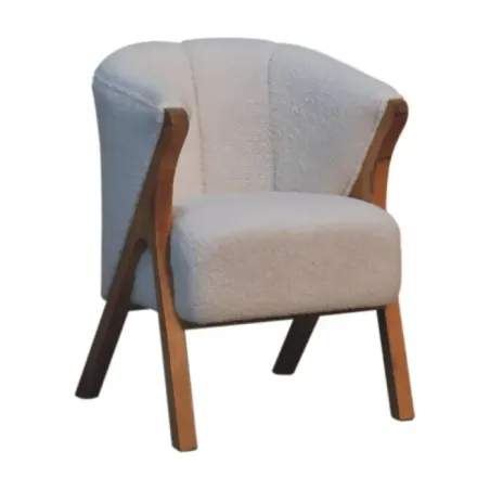 Port Isaac Boucle Office Chair | MODA Britain
