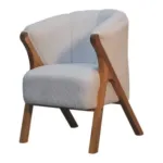 Port Isaac Boucle Office Chair | MODA Britain