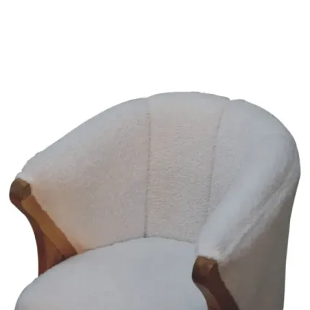 Port Isaac Boucle Office Chair | MODA Britain