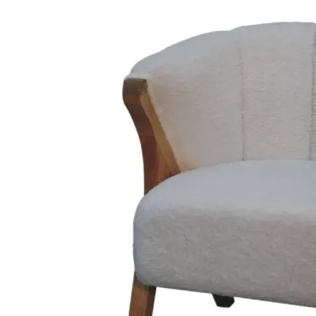 Port Isaac Boucle Office Chair | MODA Britain