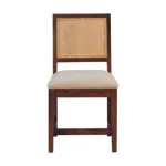 Cream Boucle Dining Chair