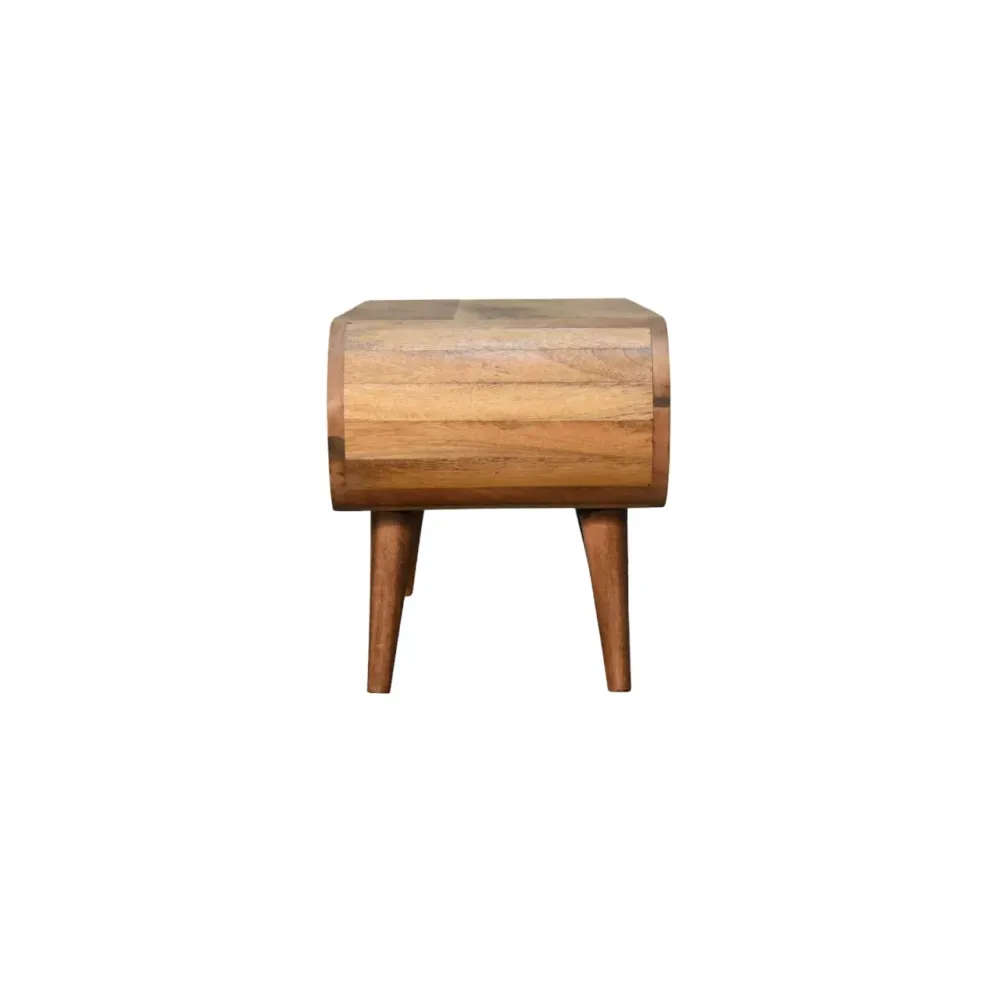 Amaya Nordic-Style Oak-Toned Coffee Table