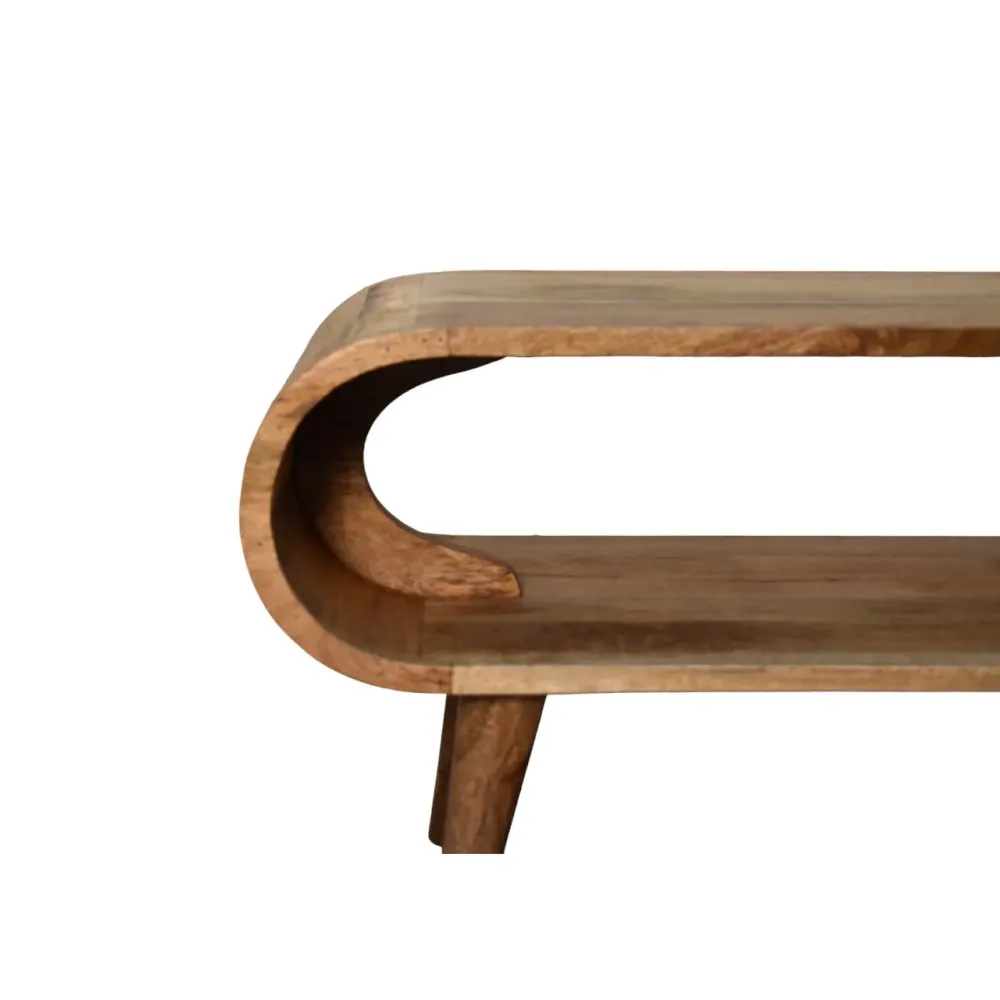 Amaya Nordic-Style Oak-Toned Coffee Table