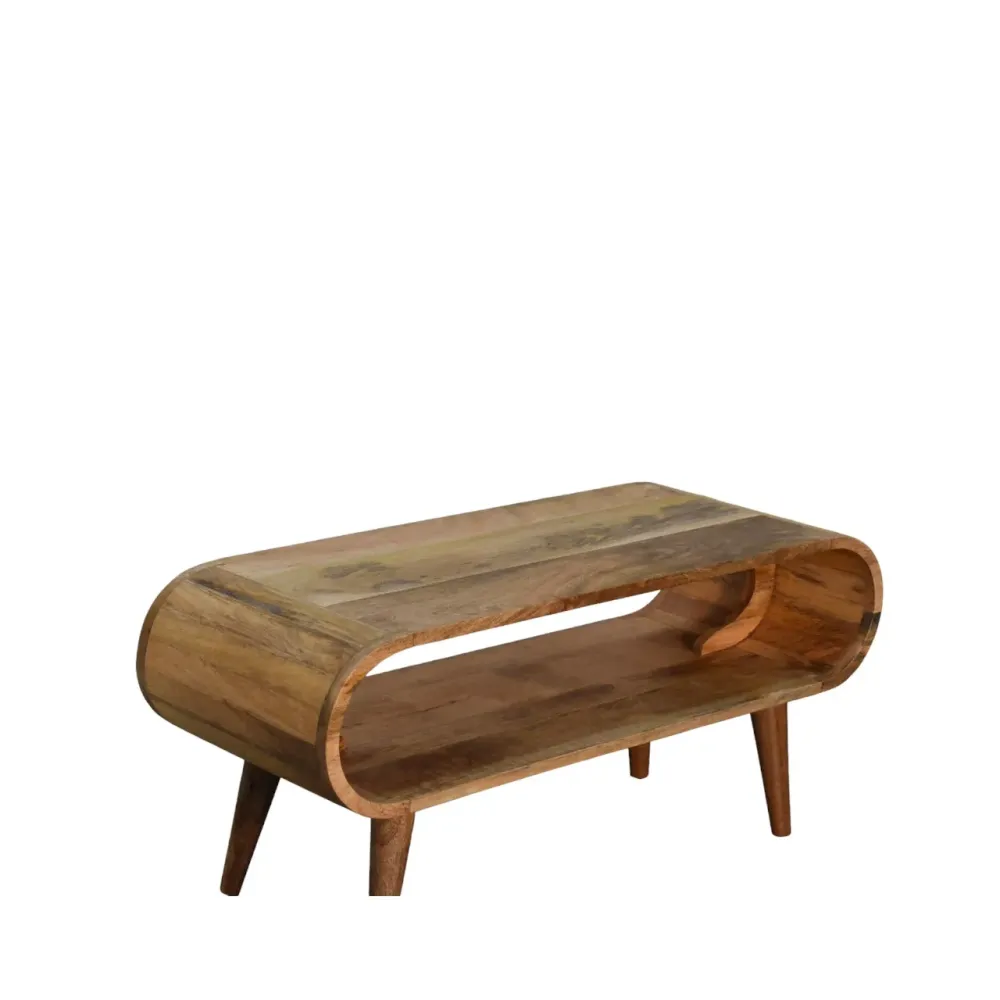 Amaya Nordic-Style Oak-Toned Coffee Table