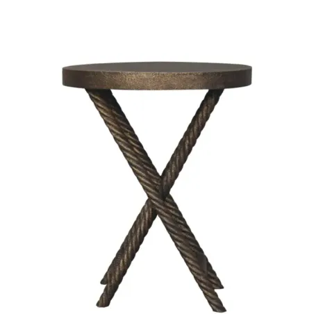Metallic Lamp Table