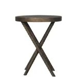 Metallic Lamp Table