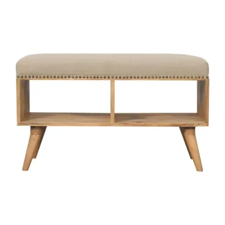 Studded Linen Interior Piece