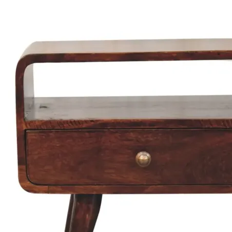 Curved Walnut TV Unit | MODA Britain