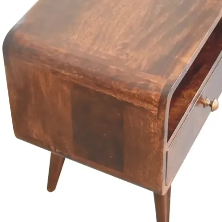 Curved Walnut TV Unit | MODA Britain