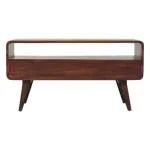 Curved Walnut TV Unit | MODA Britain